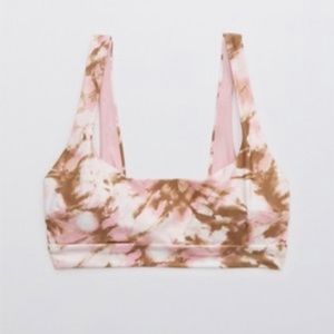 Aerie Wide Strap Scoop Bikini Top and High Cut Cheeky Bikini Bottom